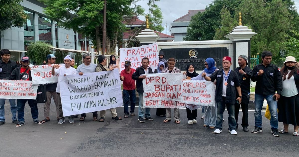 Demo Korban Kavling Ekowisata Sentul di Depan DPRD Kabupaten Bogor, Minta Bupati Ikut Turun Tangan