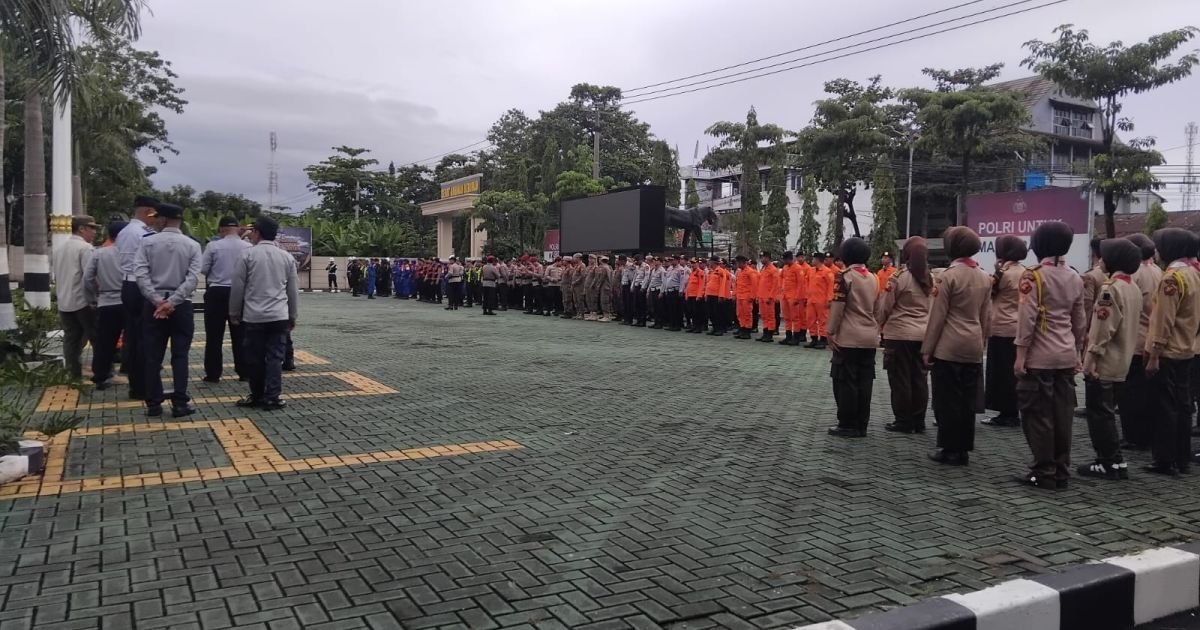 Siaga Penuh Tahun Baru 2026, Polres Sukabumi Kerahkan Pasukan Gabungan