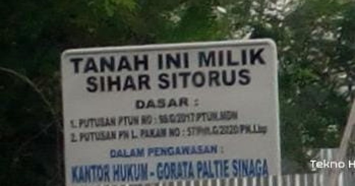 Janji Tinggal Janji, Tanah Legiman Pranata Tak Kunjung Dibayar Keluarga Sihar Sitorus