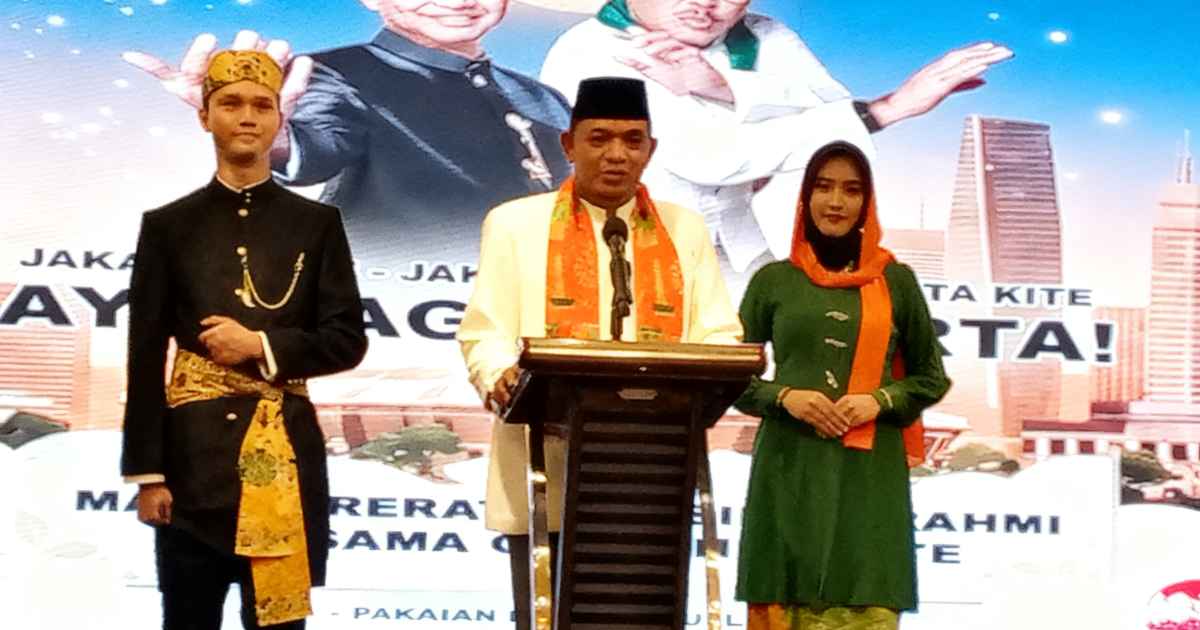 Gabungan organisasi masyarakat (ormas) dan relawan menggelar buka puasa bersama bertajuk “Ayo Jaga Jakarta” di Red Top Hotel, Selasa (3/3/2026).Poto.AS