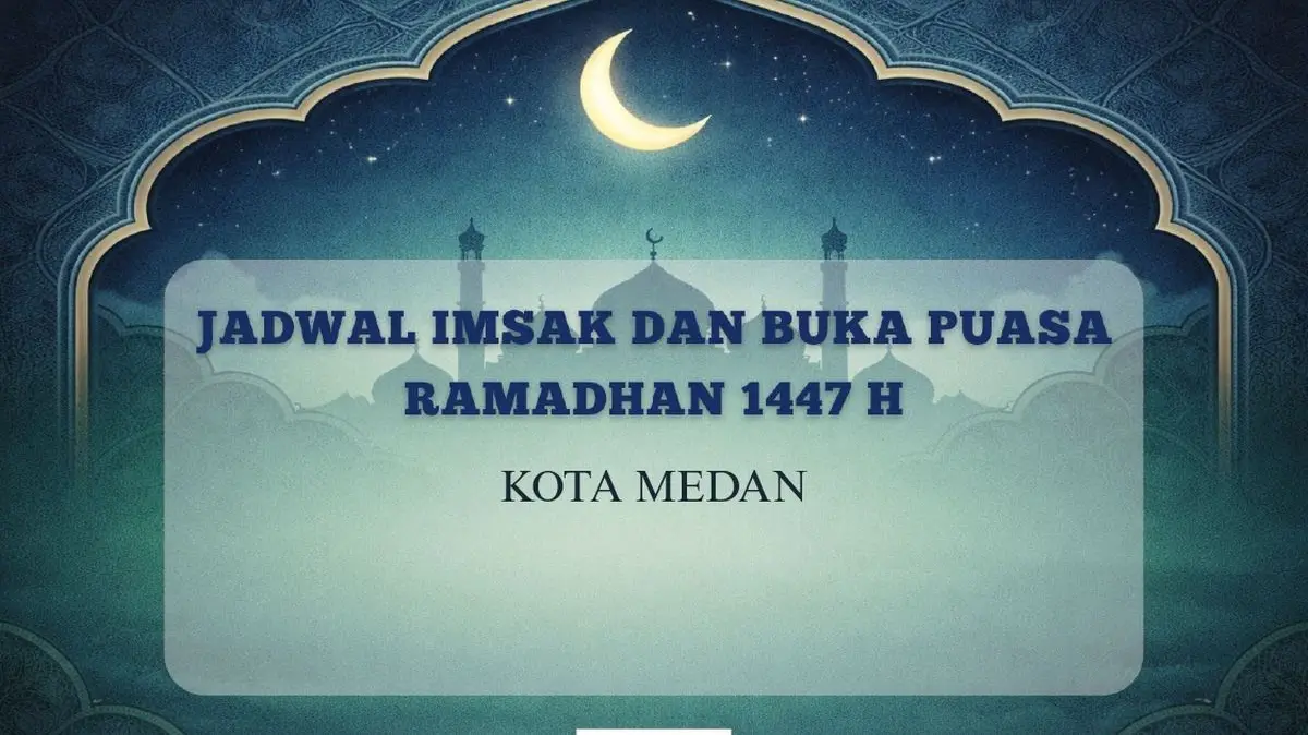 Jadwal Imsak dan Buka Puasa Medan 5 Maret 2026 Terkini