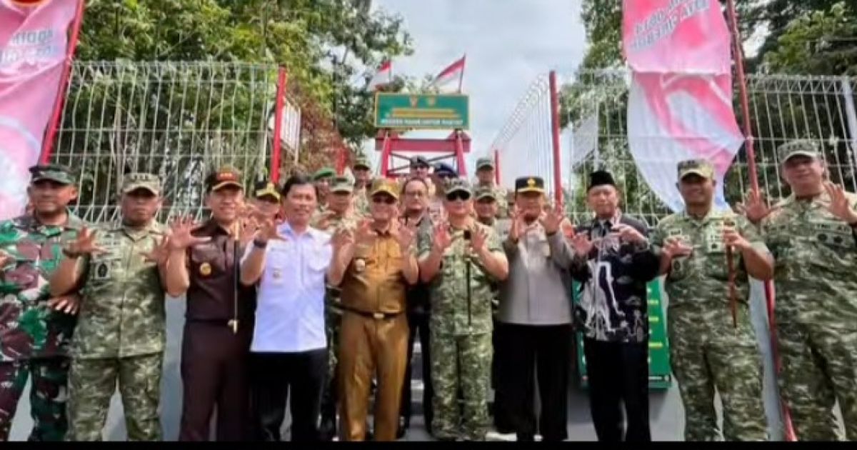 Dandim 0614 Kota Cirebon Dampingi Pangdam III/Siliwangi dan Wagub Jabar Resmikan Jembatan Garuda III