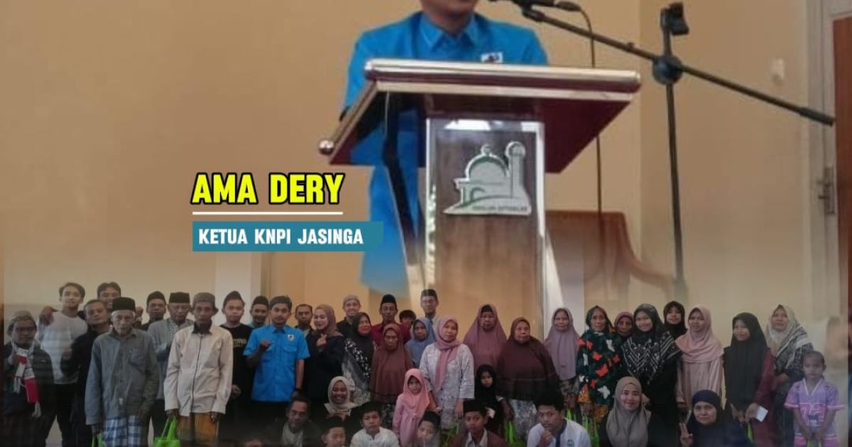 Kegiatan “Rampes Ramadan Peduli Sosial” yang digelar DPK KNPI Kecamatan Jasinga bersama DKM Masjid At Taslim di Desa Cikopomayak, Kabupaten Bogor, menjadi wujud kepedulian pemuda di bulan suci Ramadan.(Dede)