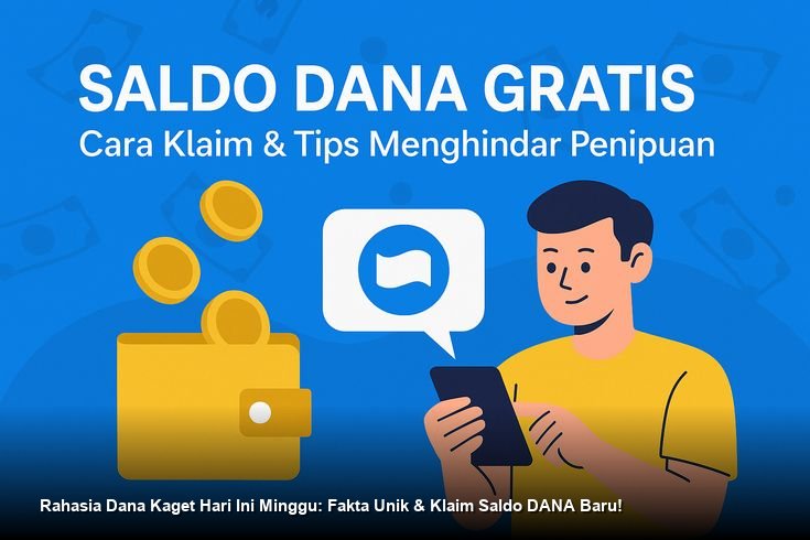 Ilustrasi tangan pengguna yang sangat cepat menekan layar smartphone untuk mengklaim amplop digital berwarna merah cerah dari aplikasi DANA.