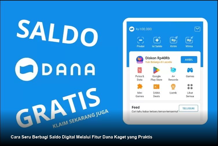 Ilustrasi seseorang yang sedang menggunakan aplikasi dompet digital di ponsel pintar untuk berbagi saldo kepada teman.