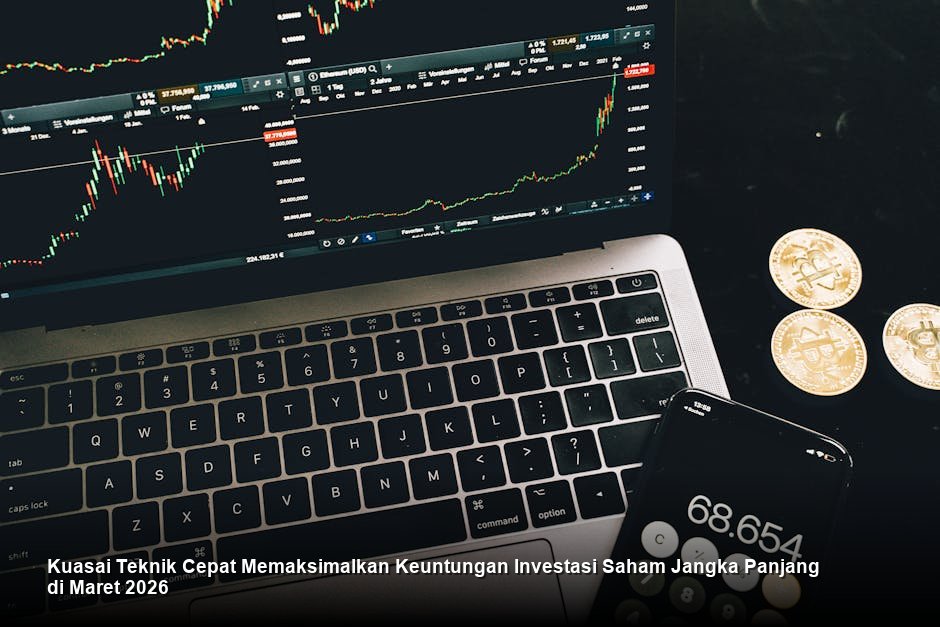 Tampilan grafik harga saham digital yang menunjukkan tren kenaikan harga yang stabil dan sehat berwarna hijau terang.