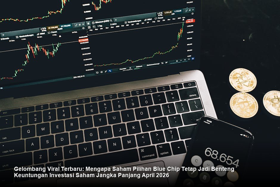 Visualisasi chart saham berwarna hijau yang menunjukkan tren kenaikan stabil dari waktu ke waktu di layar monitor bursa saham modern.